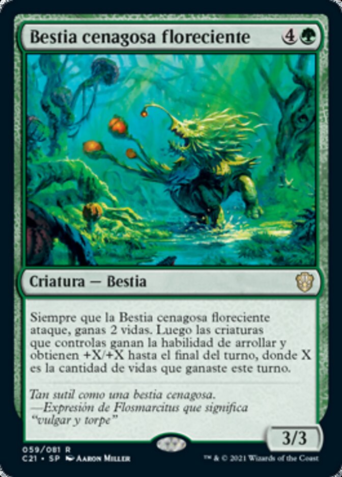 Bestia cenagosa floreciente