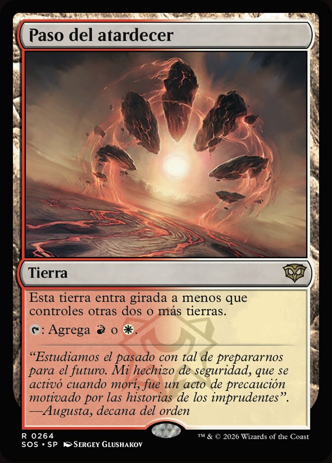 Paso del atardecer