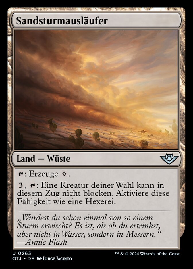 Sandsturmausläufer