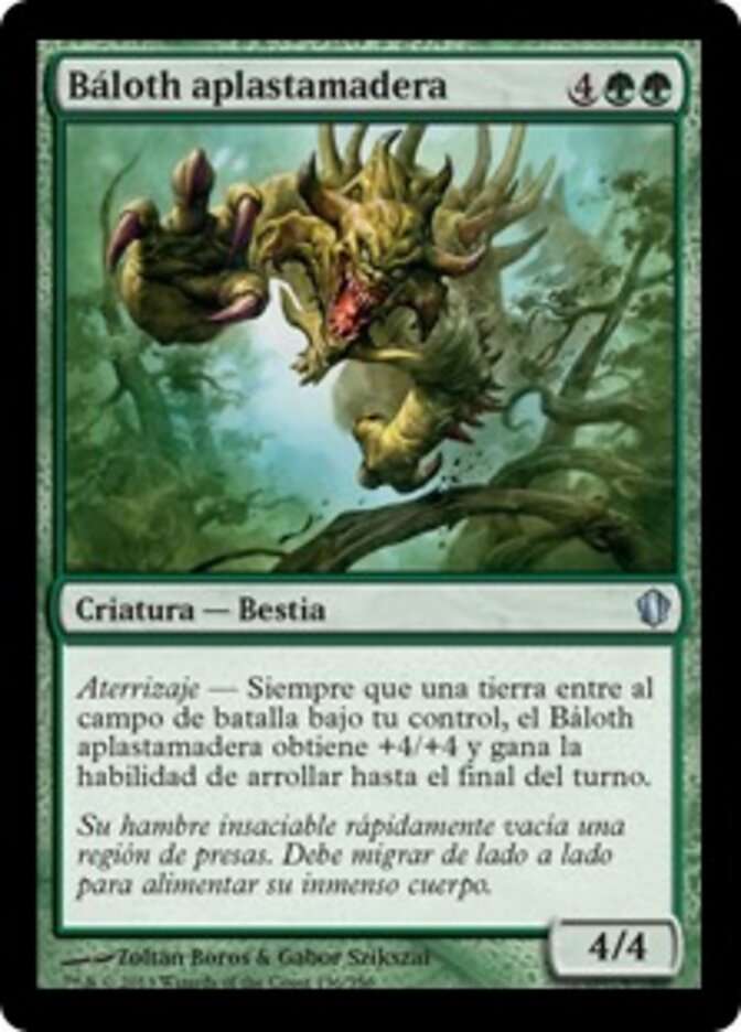 Báloth aplastamadera