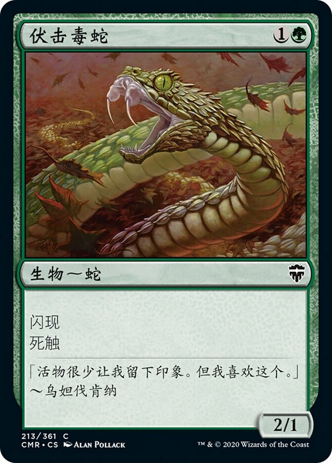 伏击毒蛇