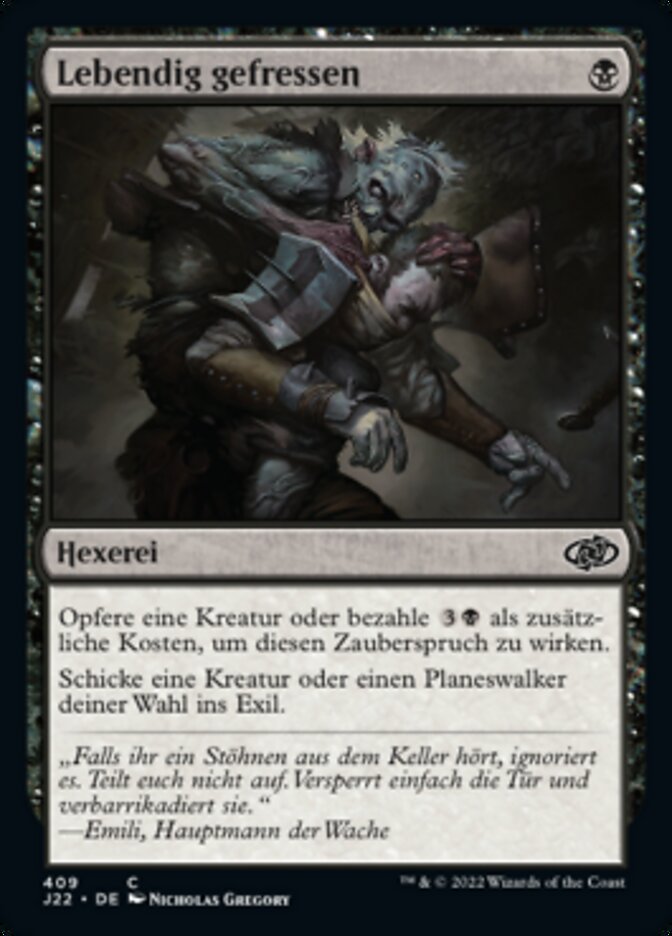 Lebendig gefressen