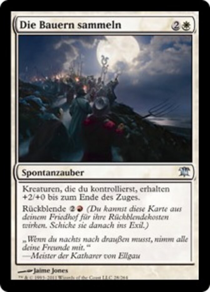 Die Bauern sammeln