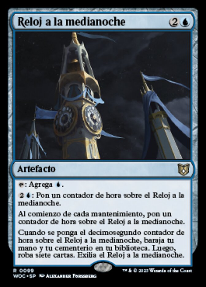 Reloj a la medianoche