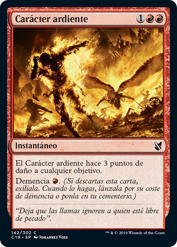 Carácter ardiente