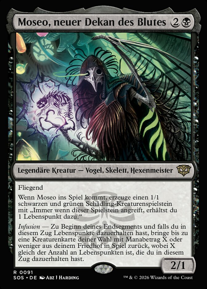 Moseo, neuer Dekan des Blutes