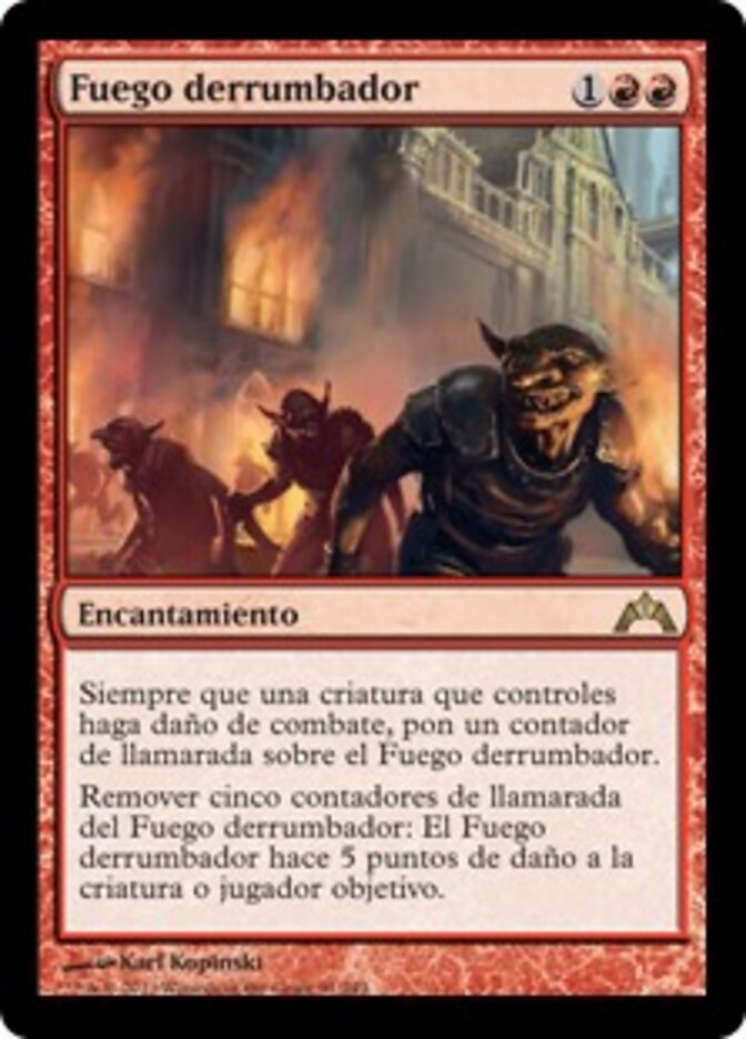 Fuego derrumbador