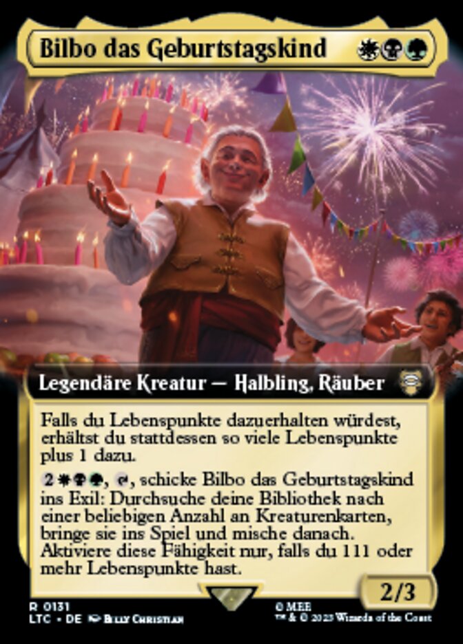 Bilbo das Geburtstagskind