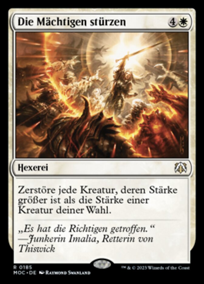 Die Mächtigen stürzen