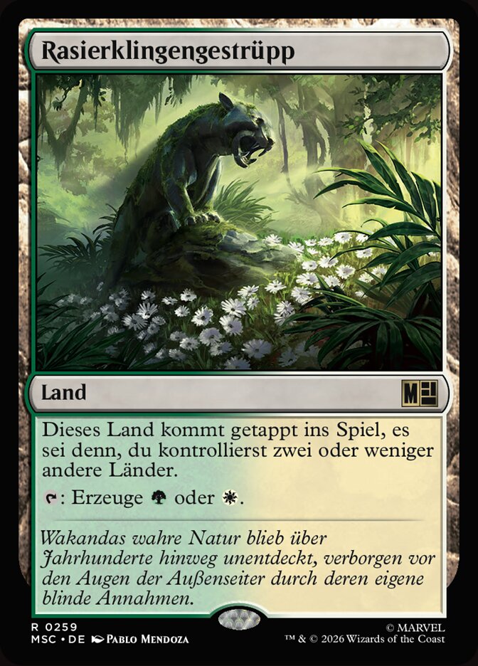 Rasierklingengestrüpp