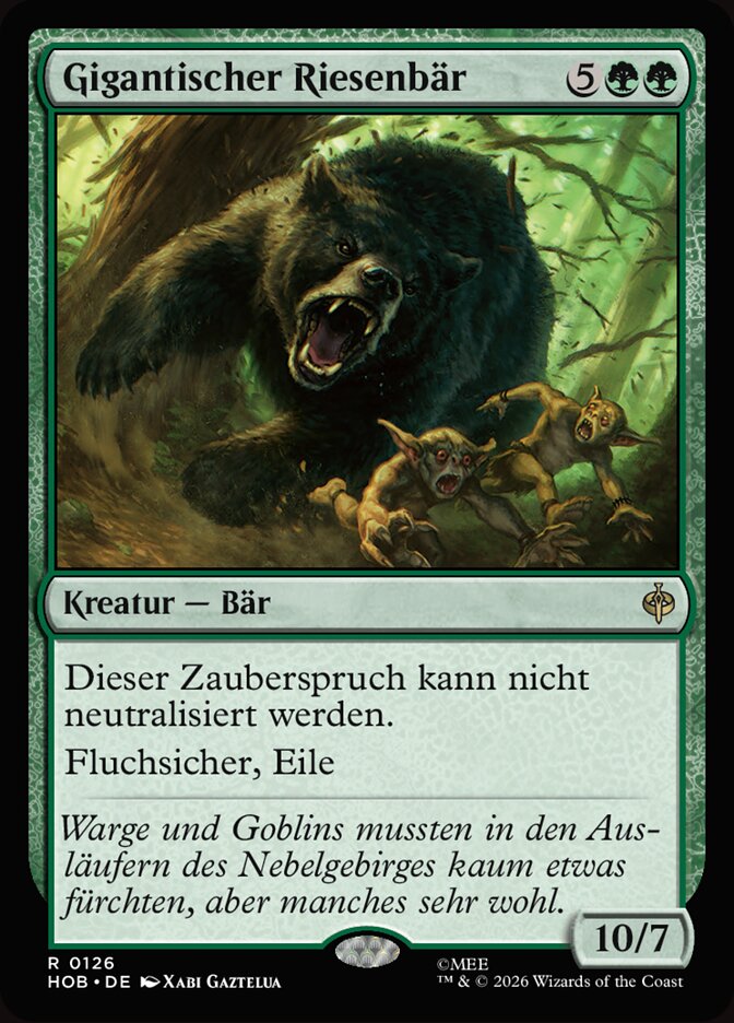 Gigantischer Riesenbär