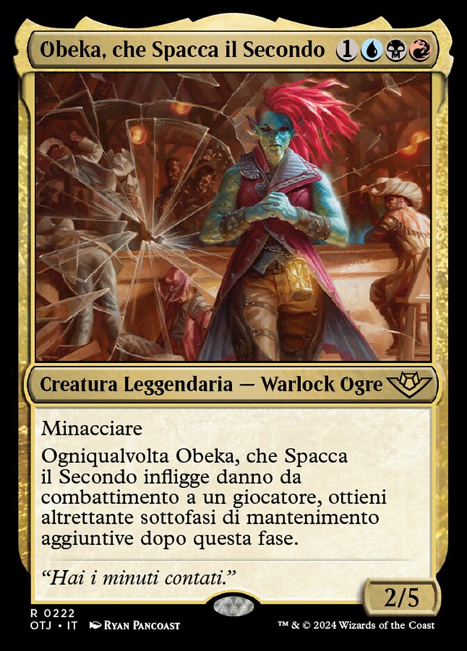 Obeka, che Spacca il Secondo