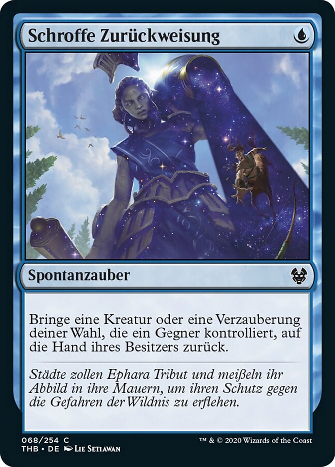 Schroffe Zurückweisung