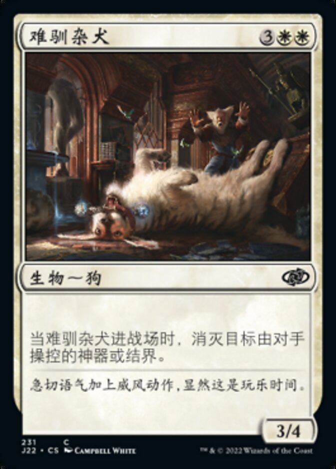 难驯杂犬