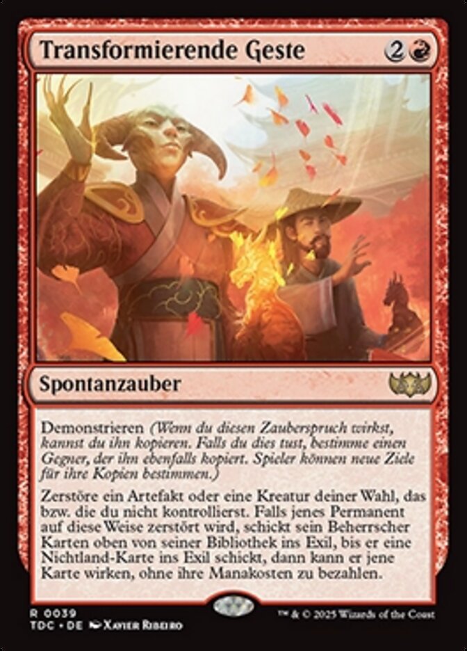 Transformierende Geste