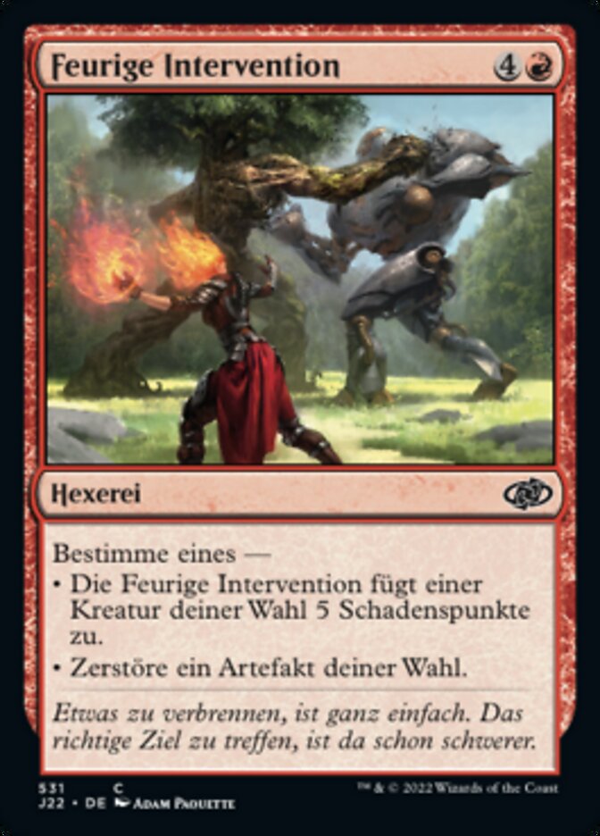 Feurige Intervention