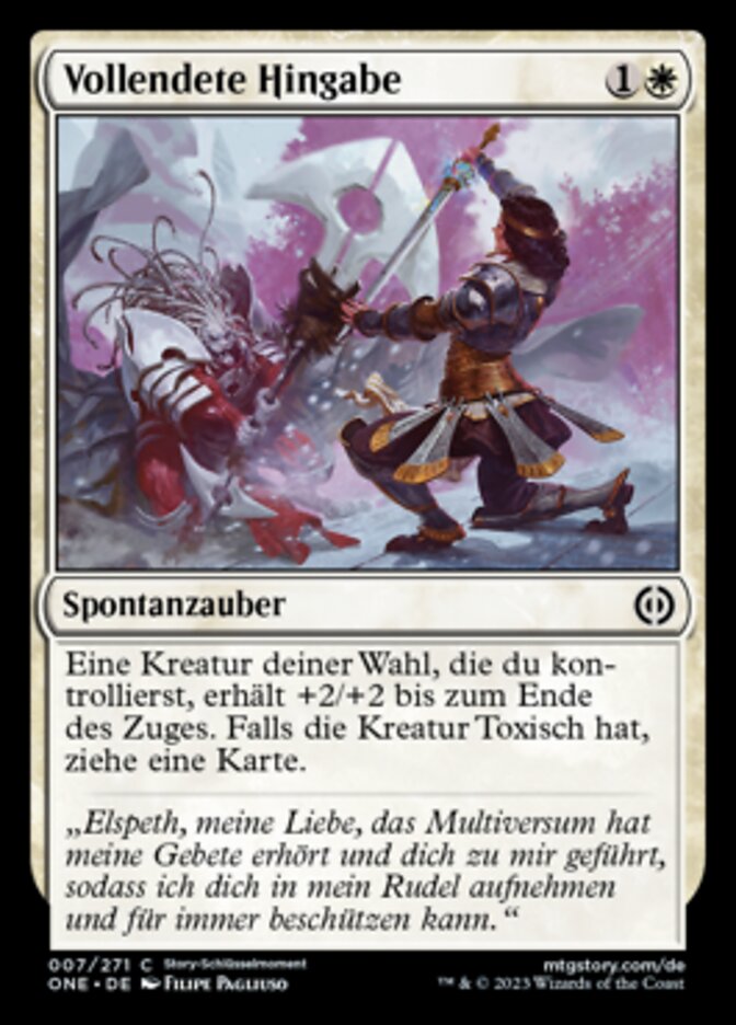Vollendete Hingabe