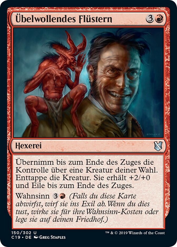 Übelwollendes Flüstern