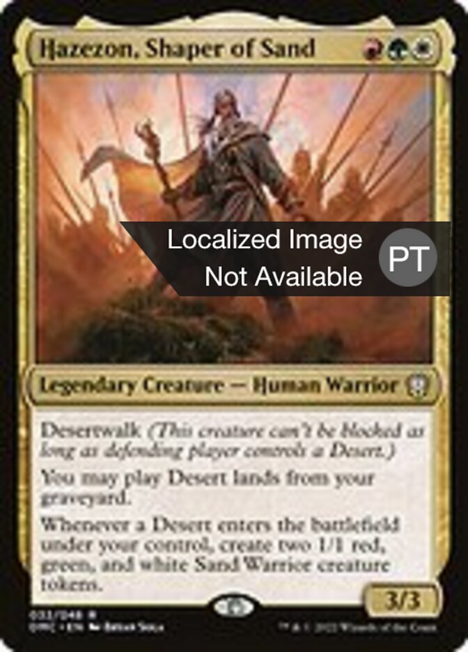 Hazezon, Moldador de Areia