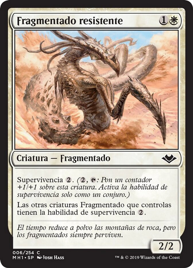 Fragmentado resistente