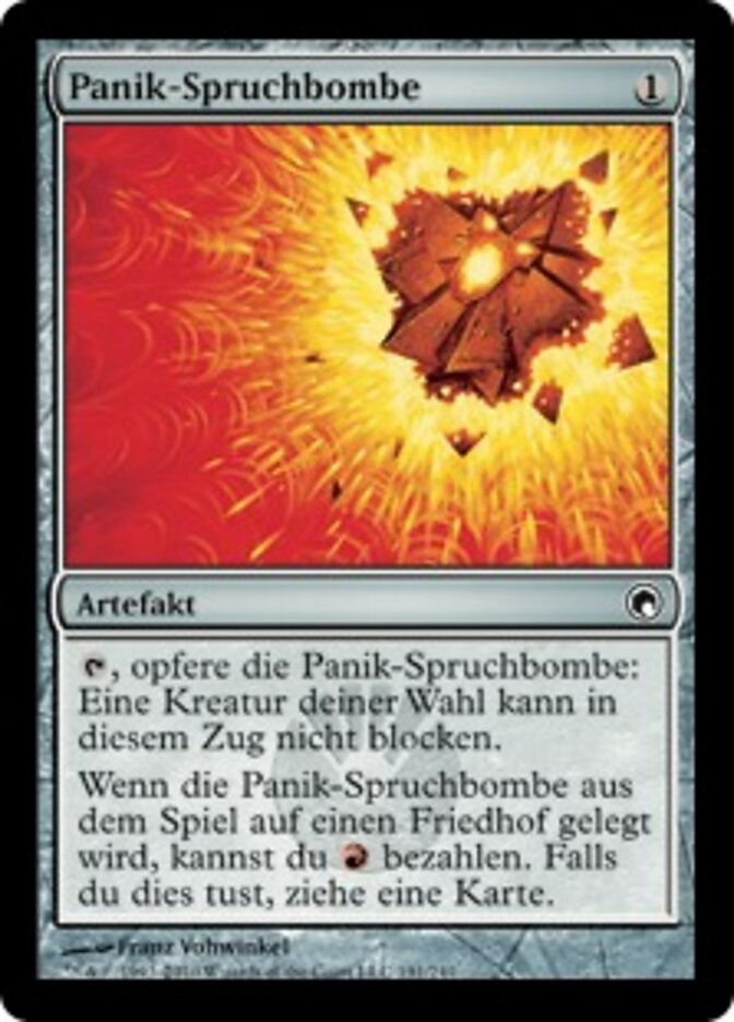 Panik-Spruchbombe