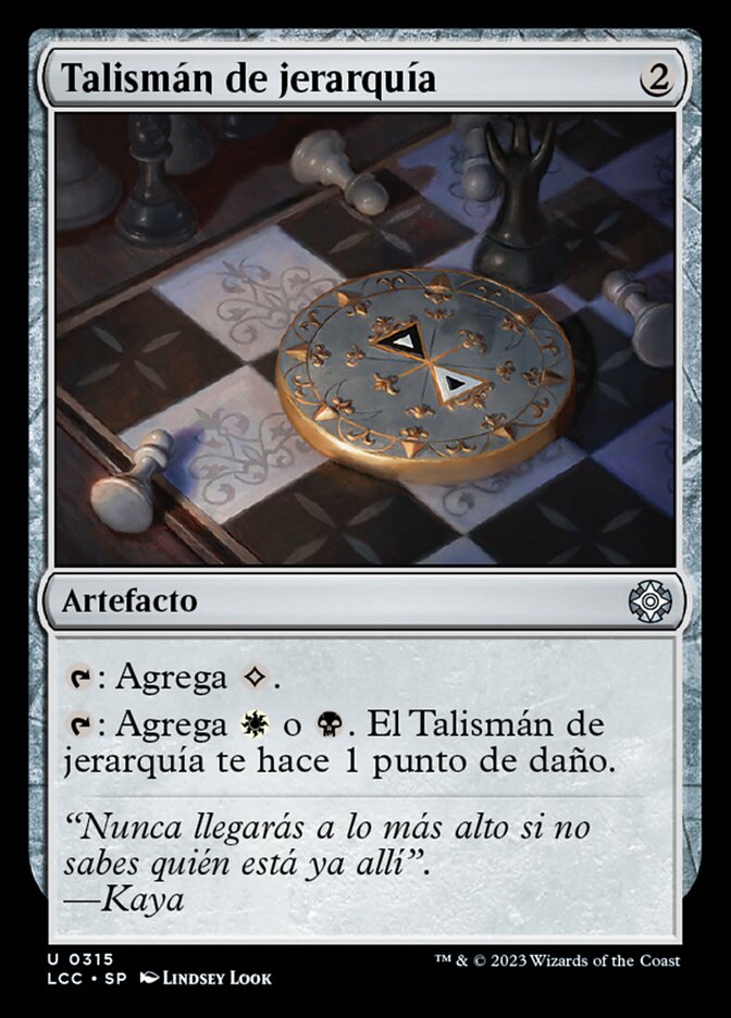 Talismán de jerarquía