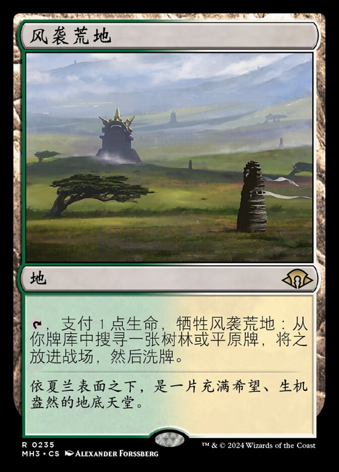 风袭荒地
