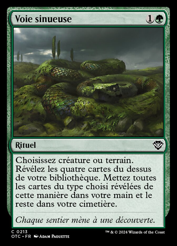 Voie sinueuse