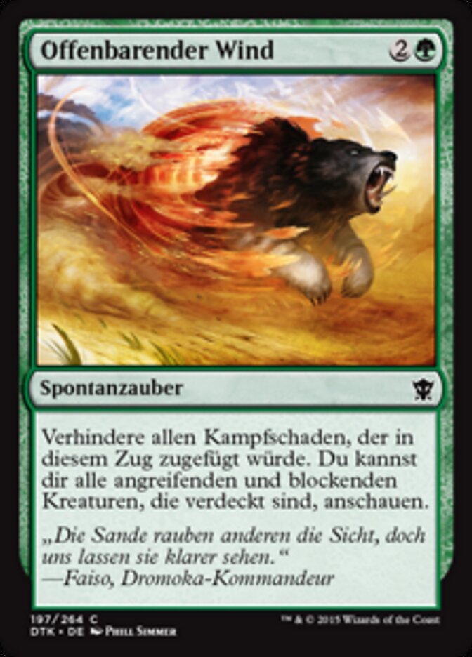 Offenbarender Wind