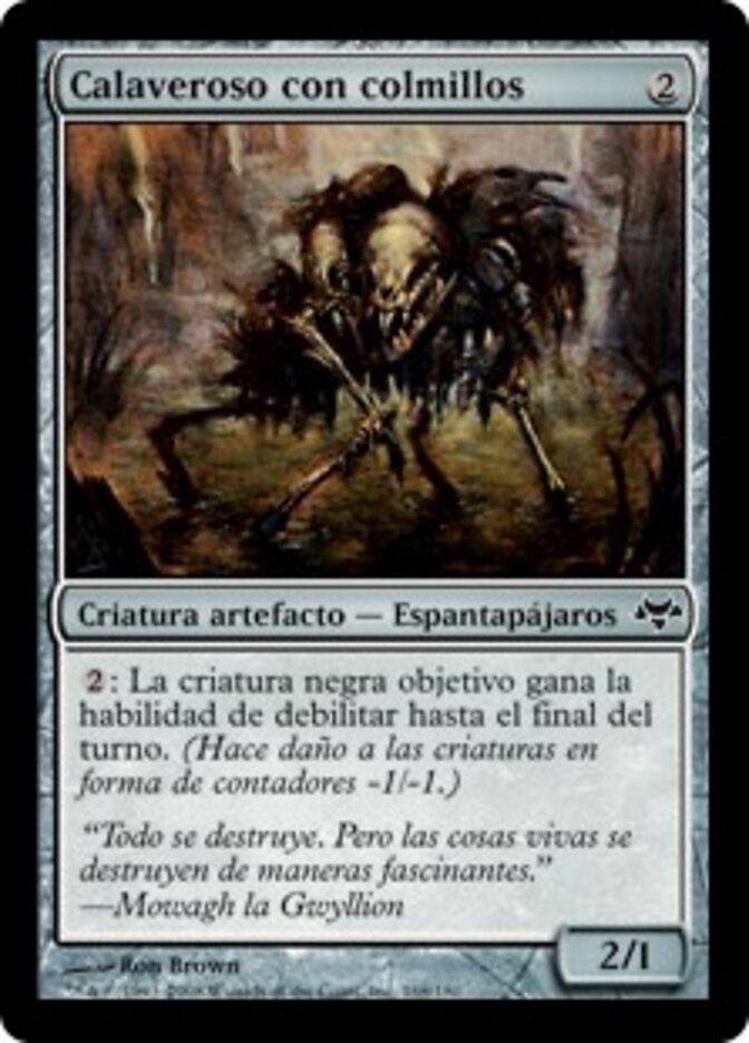 Calaveroso con colmillos