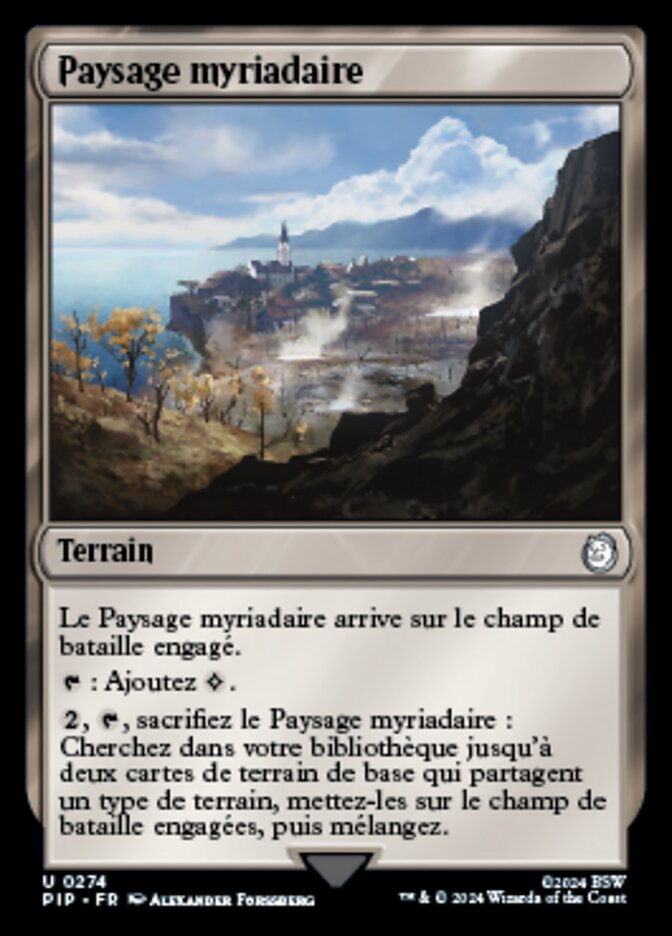 Paysage myriadaire