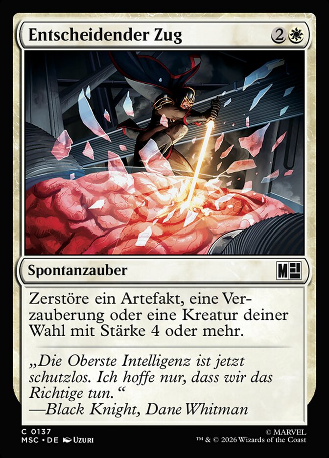 Entscheidender Zug