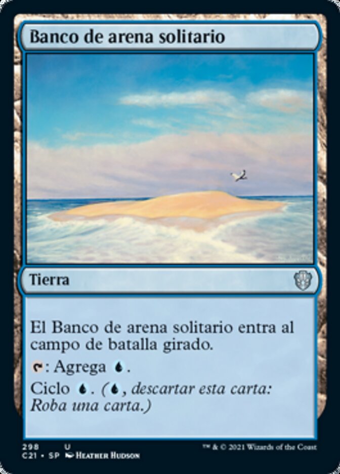 Banco de arena solitario