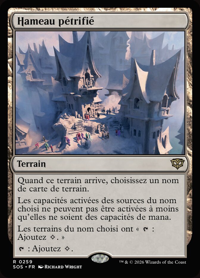 Hameau pétrifié
