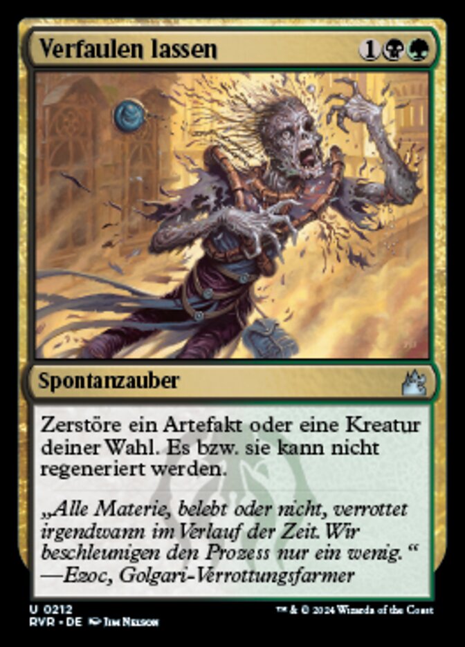 Verfaulen lassen
