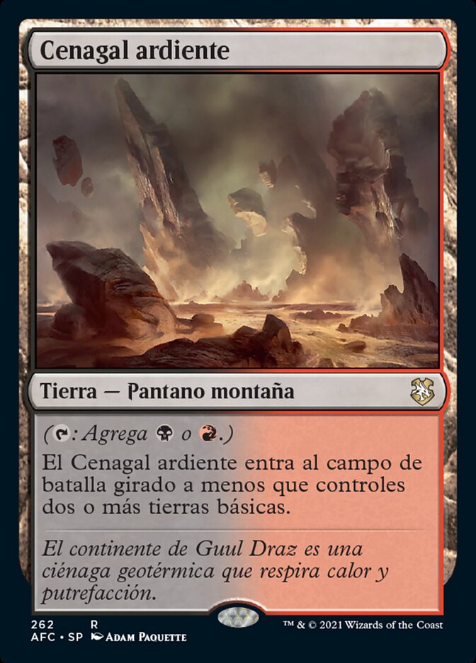 Cenagal ardiente