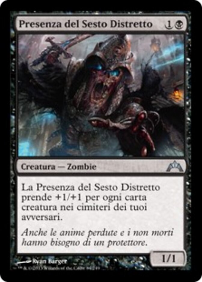 Presenza del Sesto Distretto
