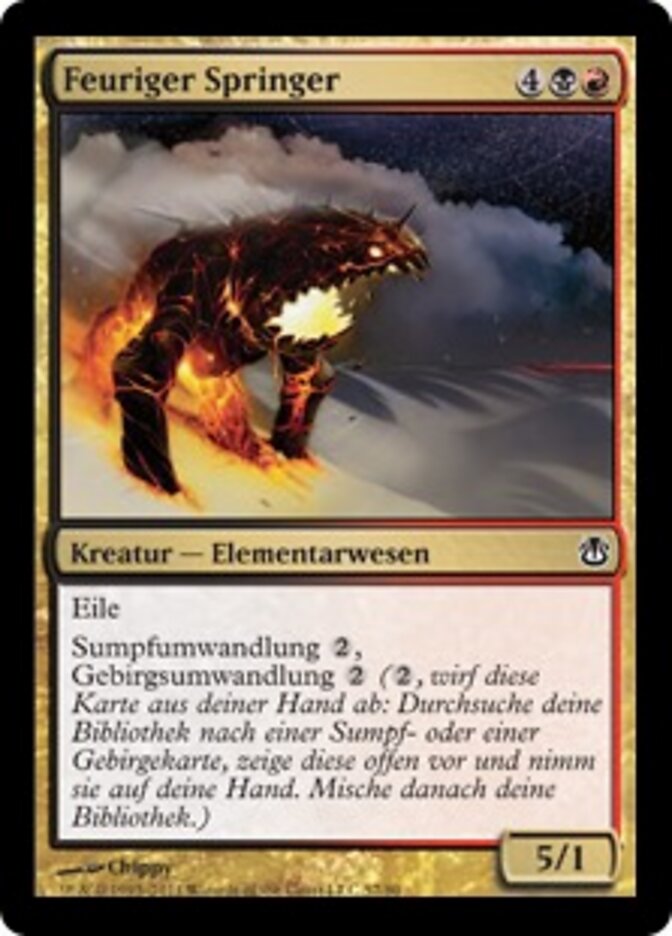 Feuriger Springer