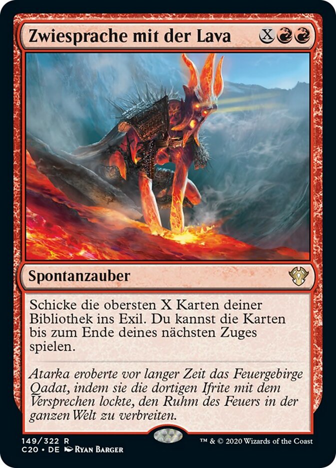 Zwiesprache mit der Lava