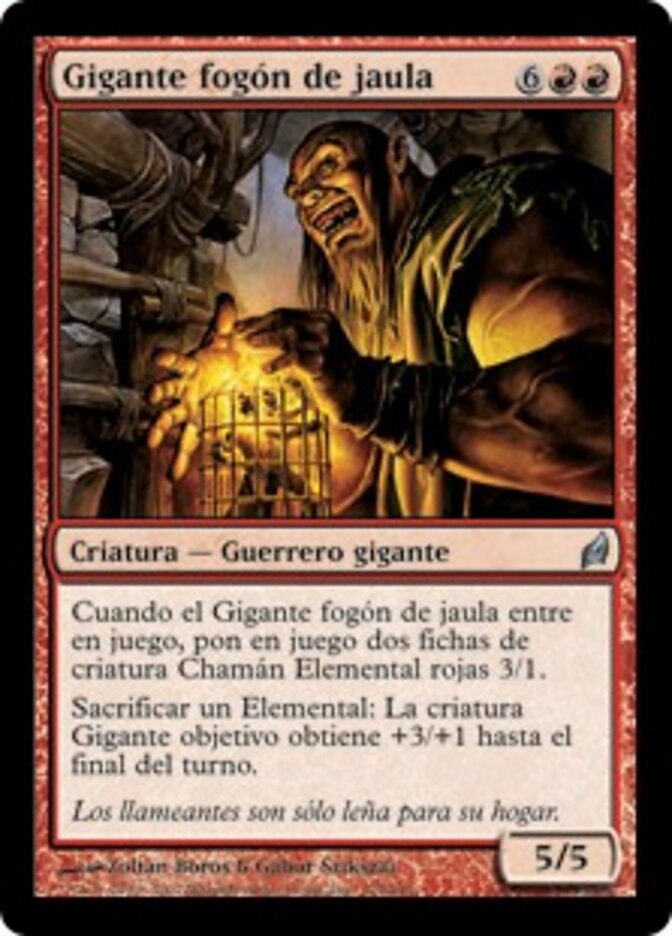 Gigante fogón de jaula