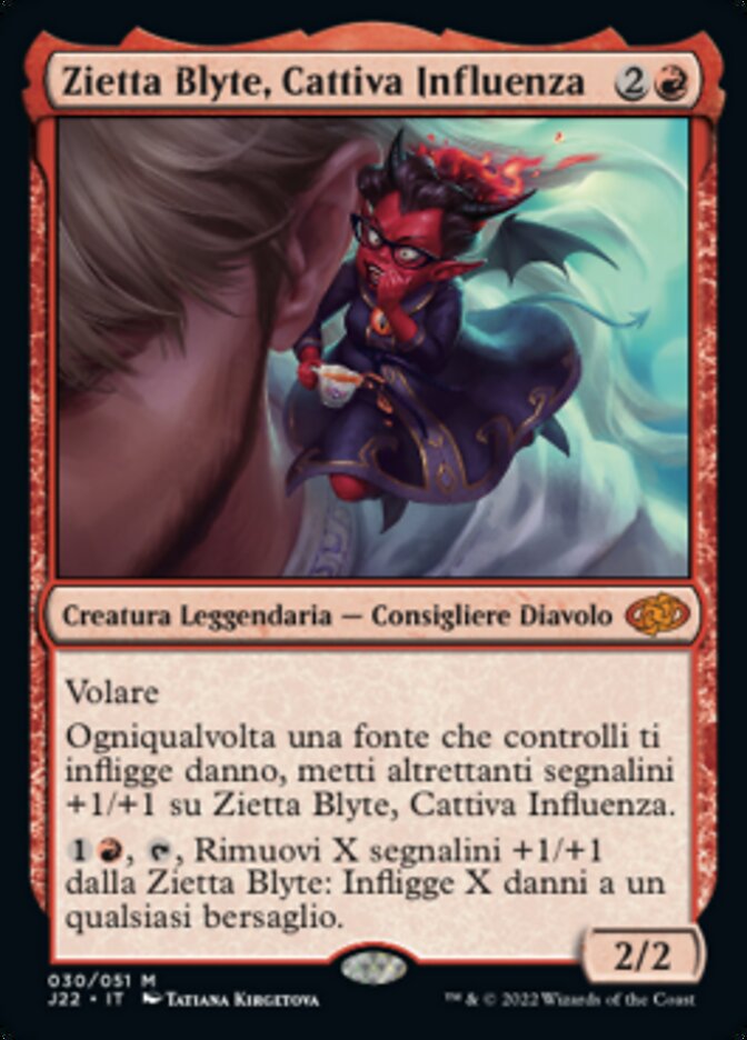 Zietta Blyte, Cattiva Influenza