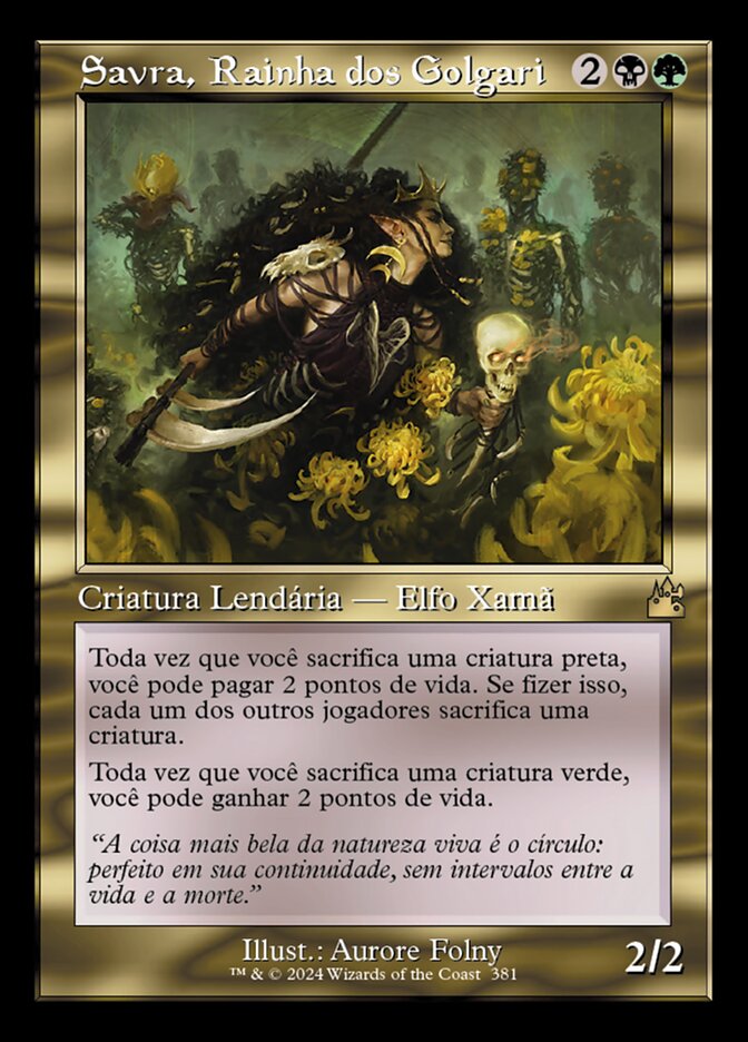 Savra, Rainha dos Golgari