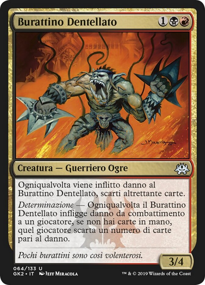 Burattino Dentellato