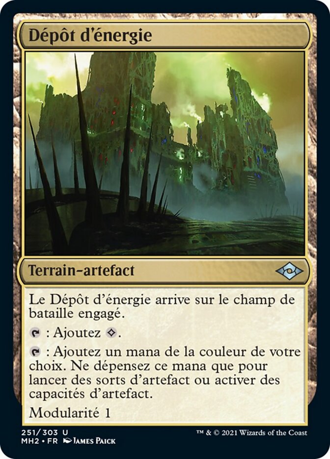 Dépôt d'énergie
