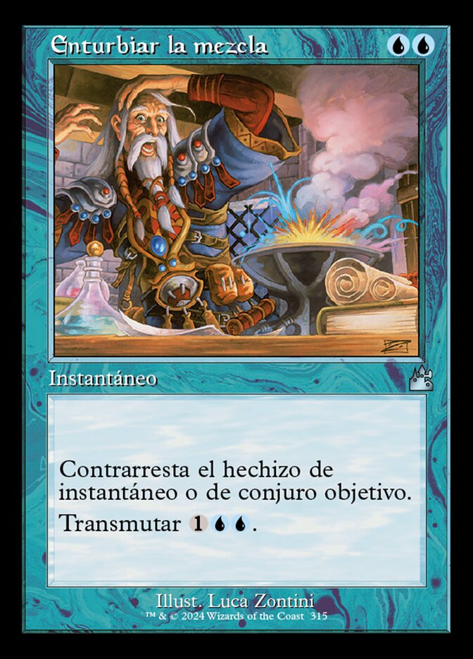 Enturbiar la mezcla