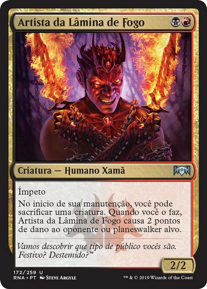 Artista da Lâmina de Fogo