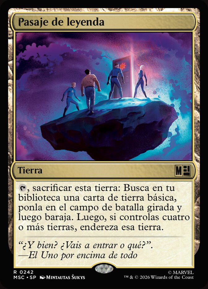 Pasaje de leyenda