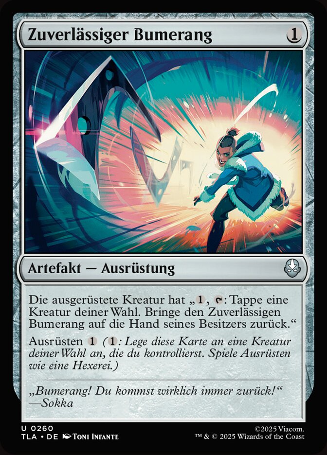 Zuverlässiger Bumerang