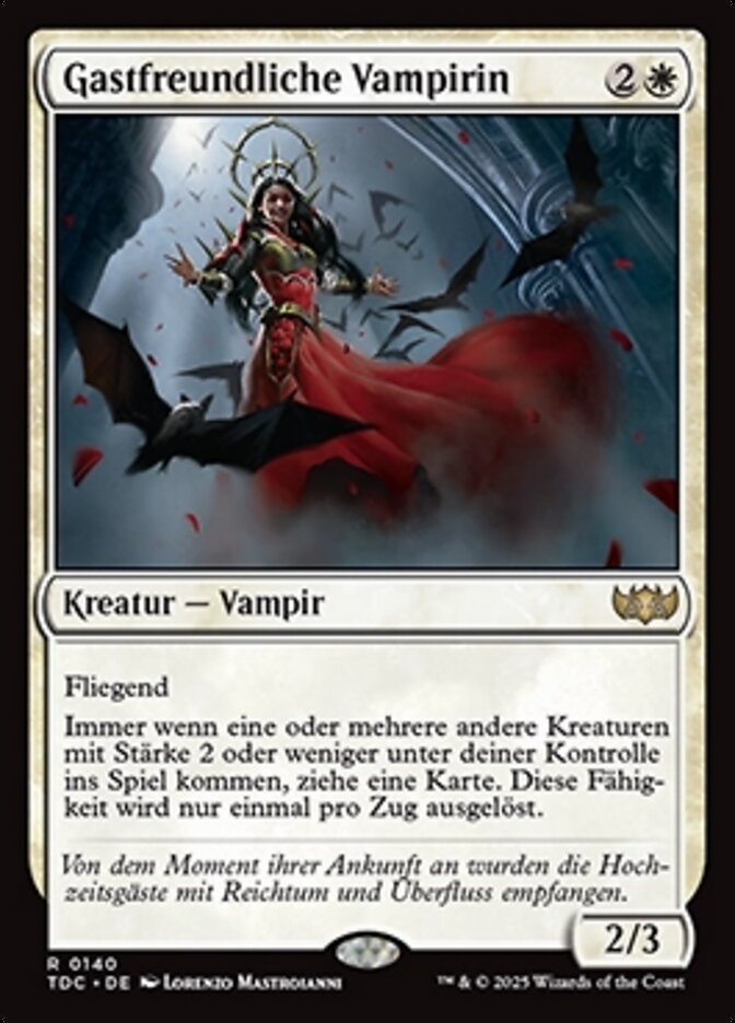 Gastfreundliche Vampirin
