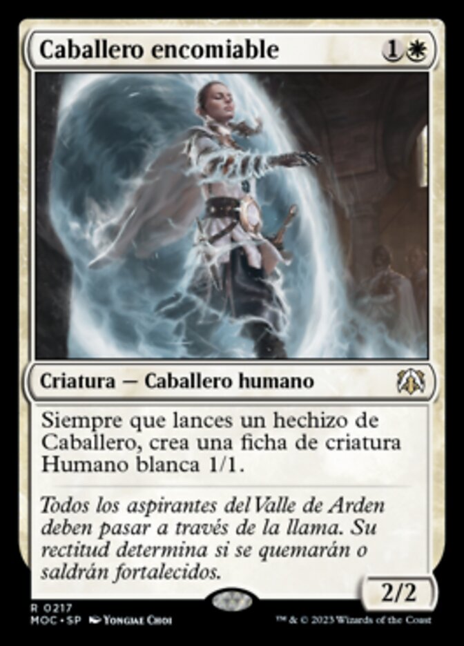 Caballero encomiable